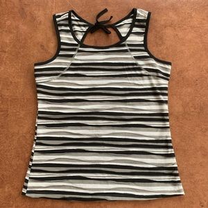 Exofficio Tank, White / Beige / Black, Women's Med